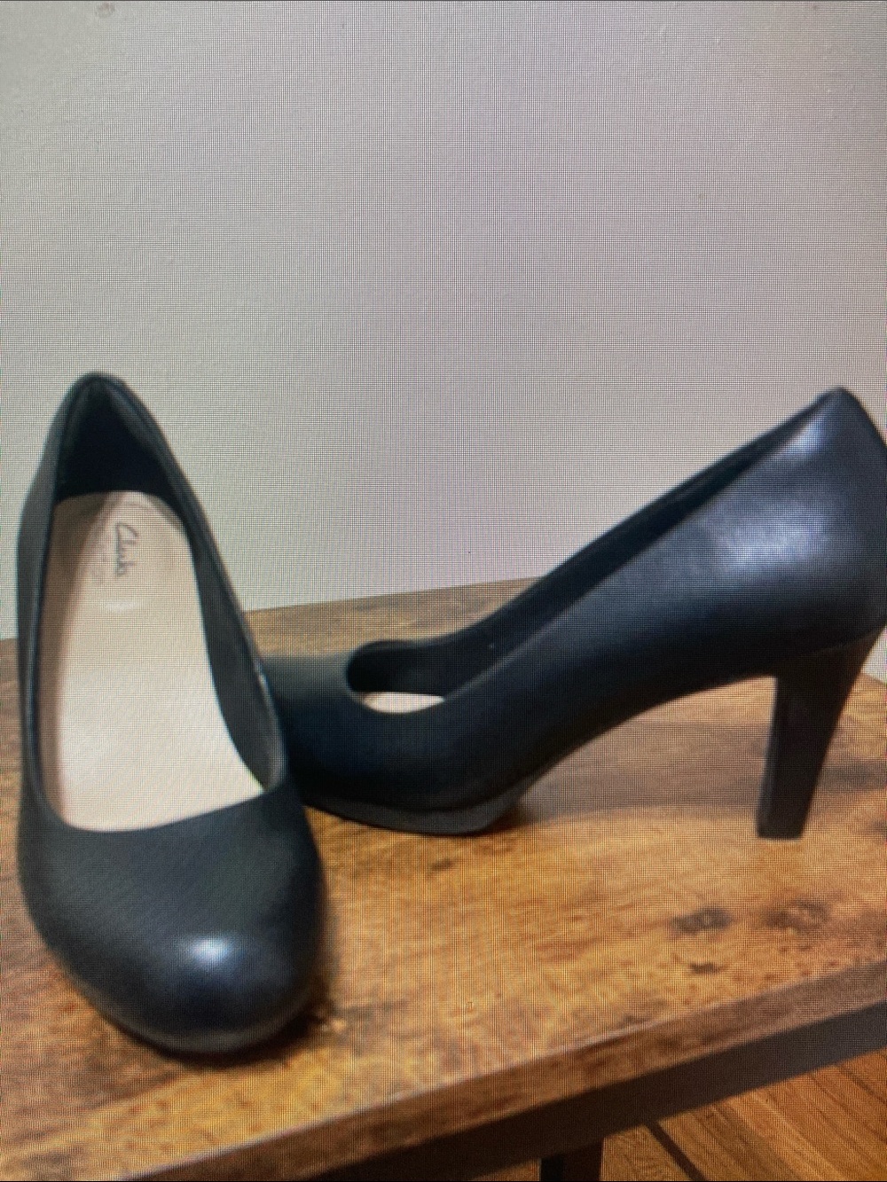 Clarks Black Women's Classic Mid Heel Pumps